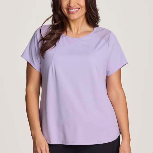 All In Motion Essential Crewneck Short Sleeve T-Shirt 4X Light Purple - Picture 1 of 10